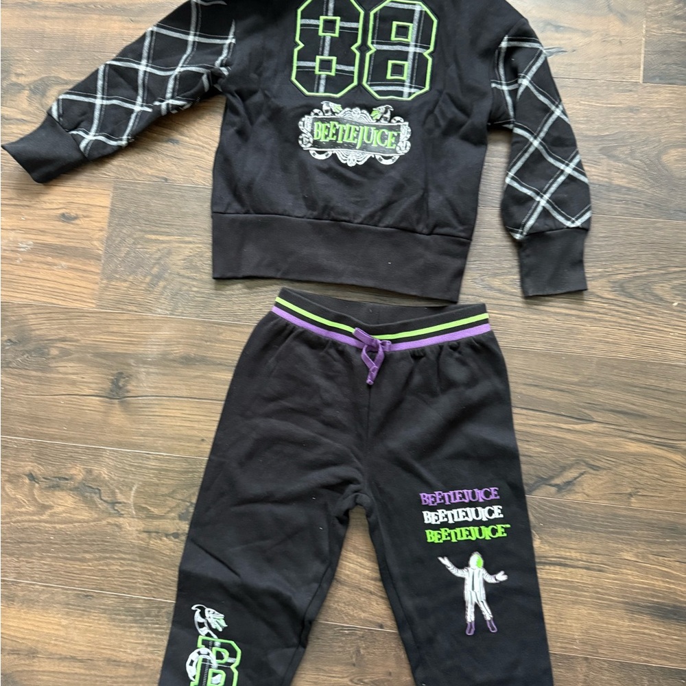 Green and Black Casual Sweatpants Relaxed Fit